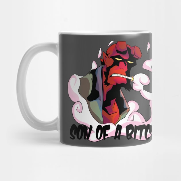 Hellboy ''son of a bitch'' by DaveyDboi